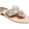 Jack Rogers Jacks Brocade Flat Tassel Bow Sandal
