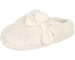 Jessica Simpson Women's Plush Marshmallow Slide On House Slipper Clog With Memory Foam