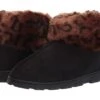 Jessica Simpson Women's And Girls Microsuede Super Soft Bootie Slippers With Indoor Outdoor Sole- Mommy & Me Set Options