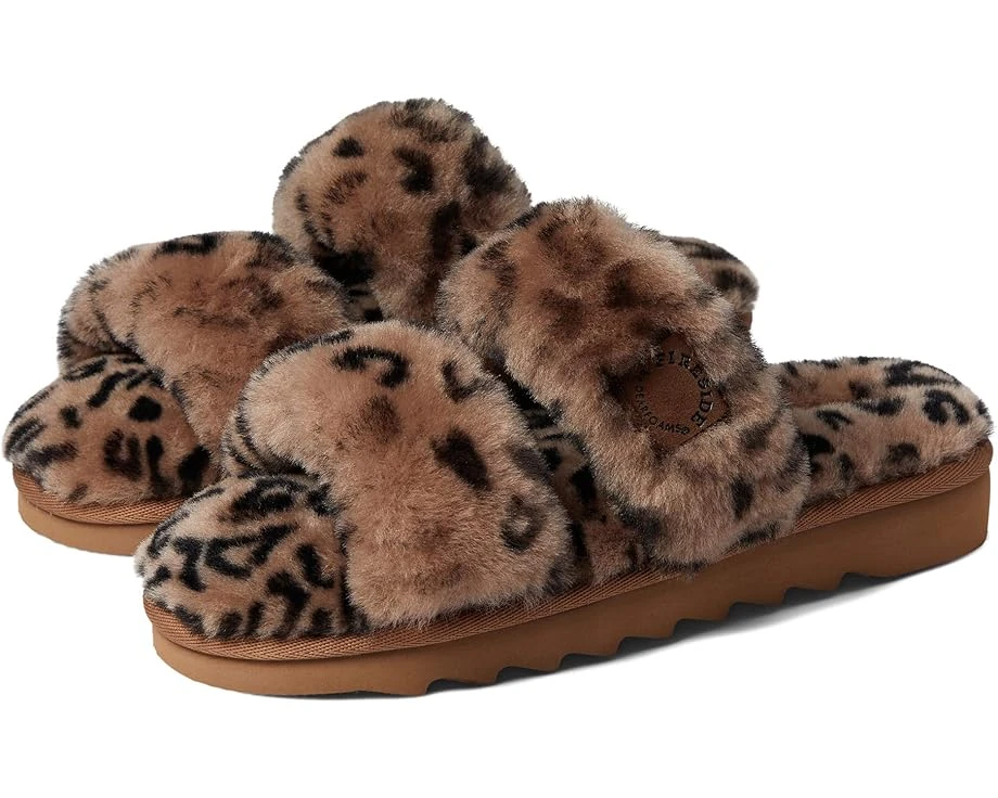 FIRESIDE By Dearfoams Benalla Shearling Double Band Slide 1 FIRESIDE By Dearfoams Benalla Shearling Double Band Slide